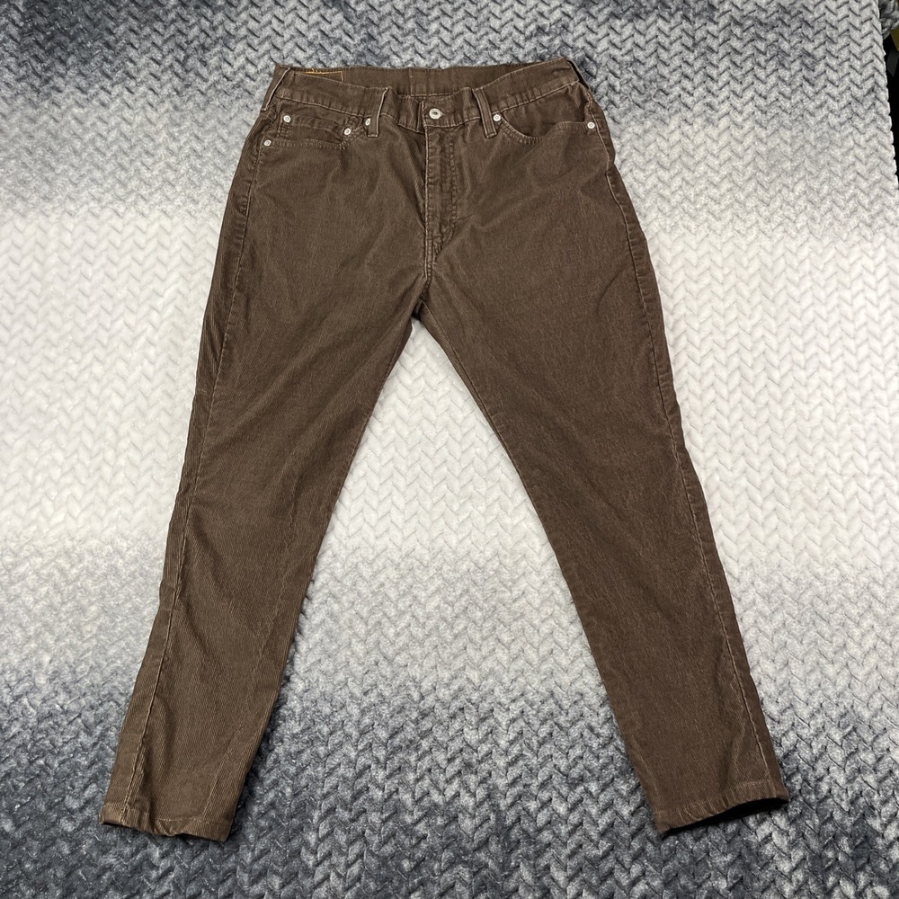 Levi's 511 Corduroy Brown Pants Men 34x27 (tag 36x32) *Shrunk to size as listed